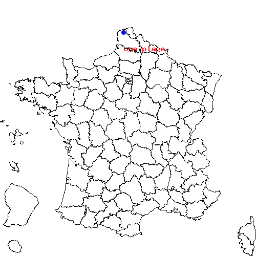 localisation sur le carte de oye-plage 