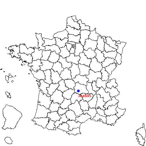 localisation sur le carte de aydat 