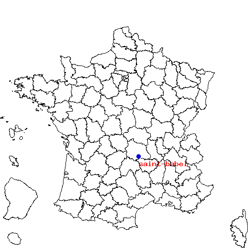 localisation sur le carte de saint-babel 