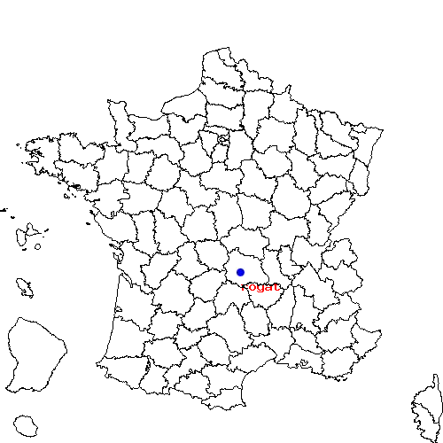 localisation sur le carte de royat 