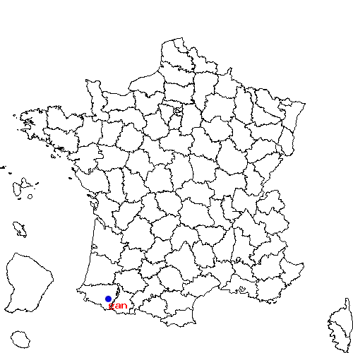 localisation sur le carte de gan 