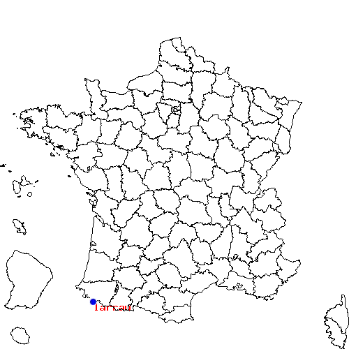 localisation sur le carte de larrau 