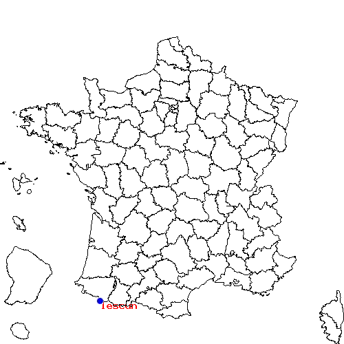 localisation sur le carte de lescun 