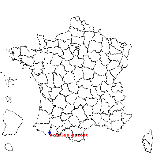 localisation sur le carte de argeles-gazost 