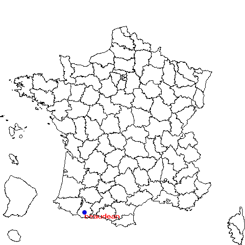 localisation sur le carte de beaudean 