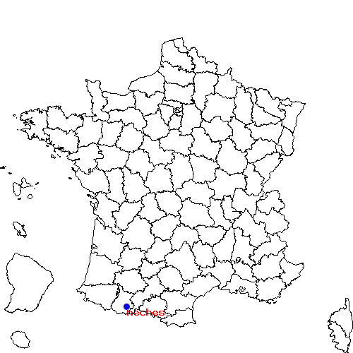 localisation sur le carte de heches 