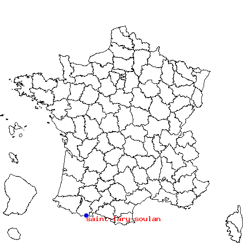localisation sur le carte de saint-lary-soulan 