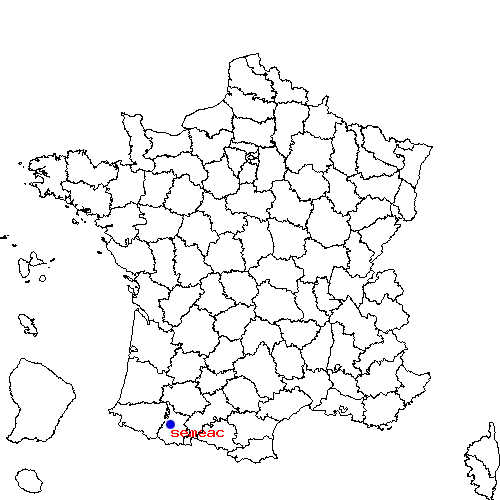 localisation sur le carte de semeac 