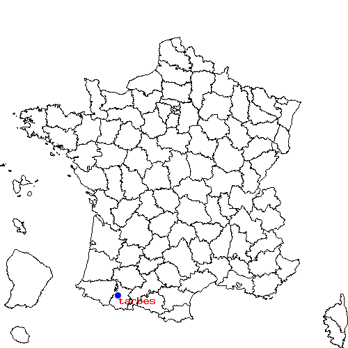 localisation sur le carte de tarbes 