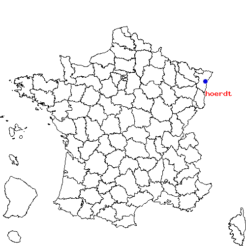 localisation sur le carte de hoerdt 