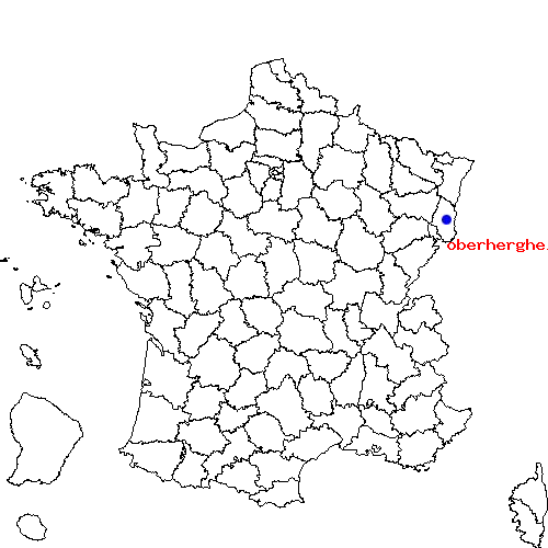 localisation sur le carte de oberhergheim 