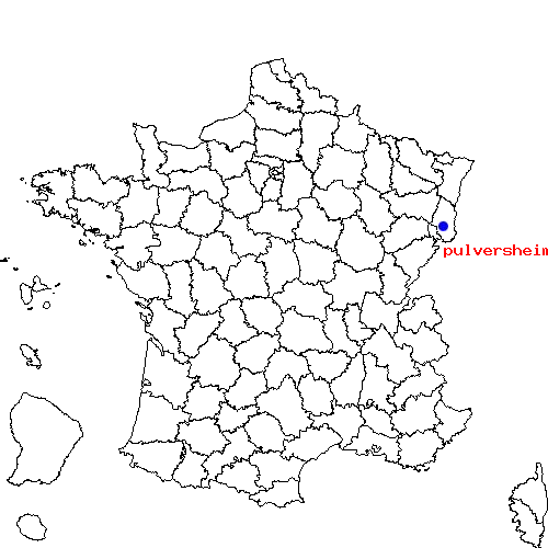 localisation sur le carte de pulversheim 