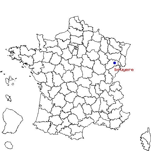 localisation sur le carte de bruyere 
