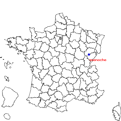 localisation sur le carte de quenoche 