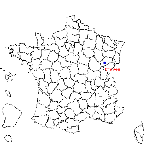 localisation sur le carte de traves 