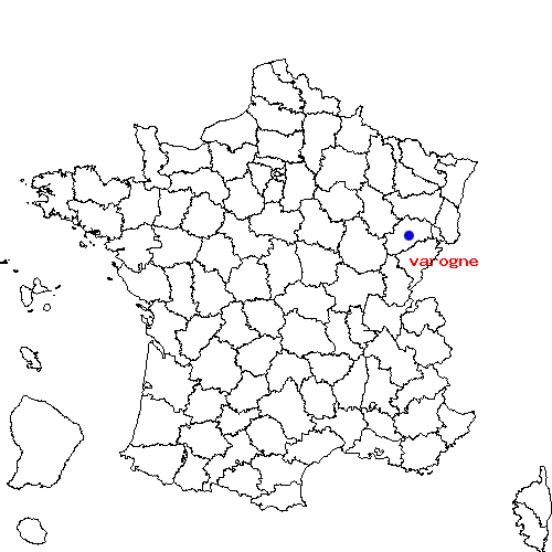 localisation sur le carte de varogne 
