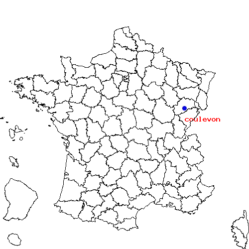 localisation sur le carte de coulevon 