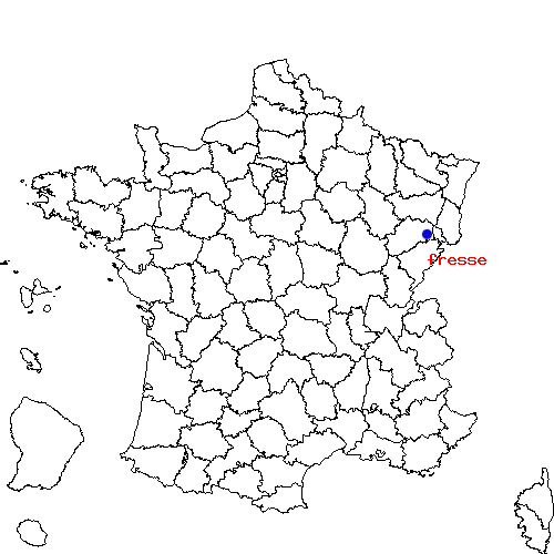 localisation sur le carte de fresse 