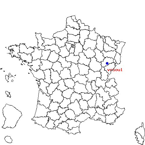 localisation sur le carte de vesoul 