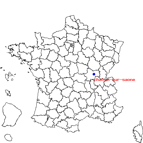 localisation sur le carte de chalon-sur-saone 