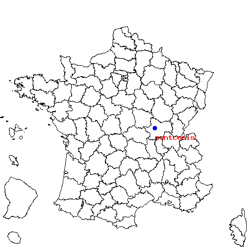 localisation sur le carte de montcenis 