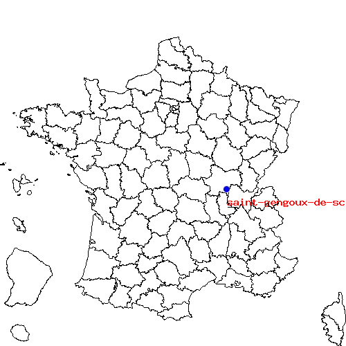 localisation sur le carte de saint-gengoux-de-scisse 