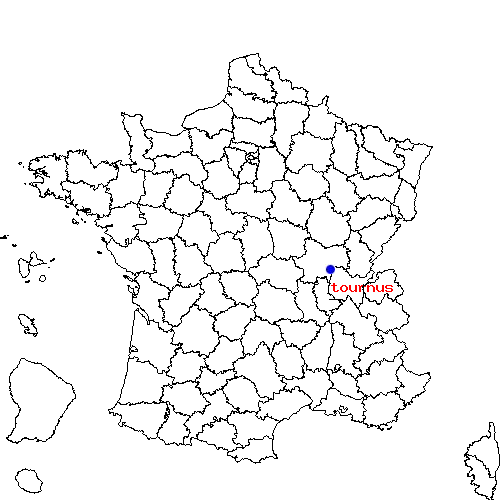 localisation sur le carte de tournus 