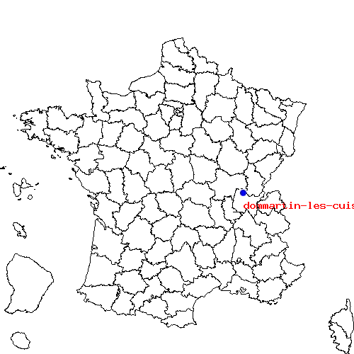 localisation sur le carte de dommartin-les-cuiseaux 