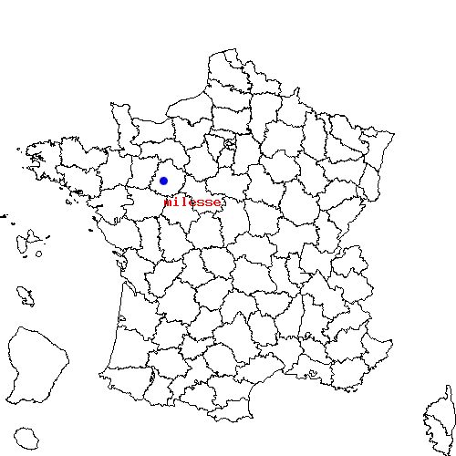localisation sur le carte de milesse 