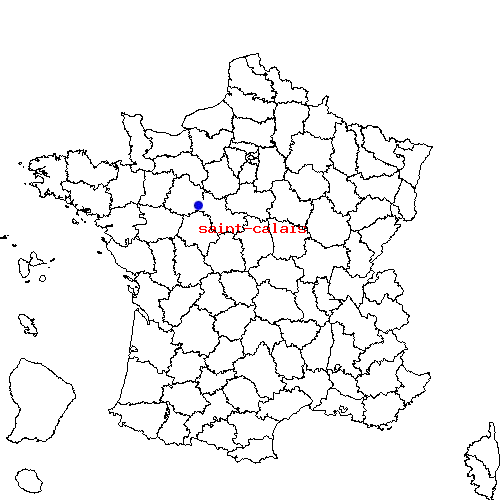 localisation sur le carte de saint-calais 