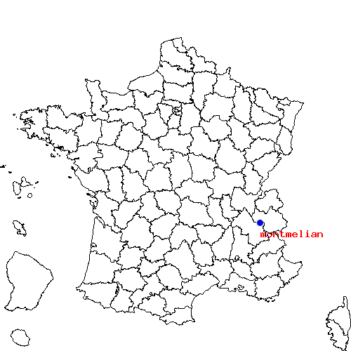 localisation sur le carte de montmelian 