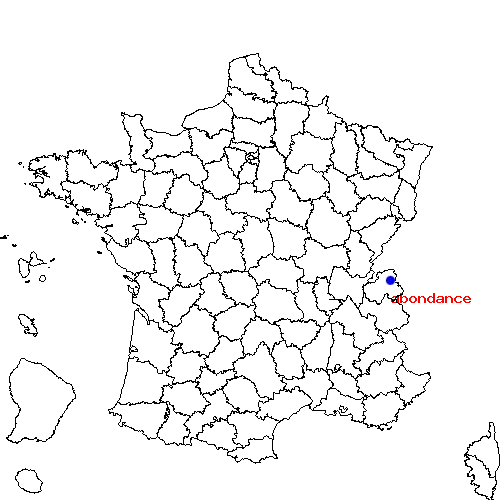 localisation sur le carte de abondance 