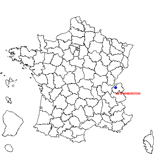 localisation sur le carte de annemasse 