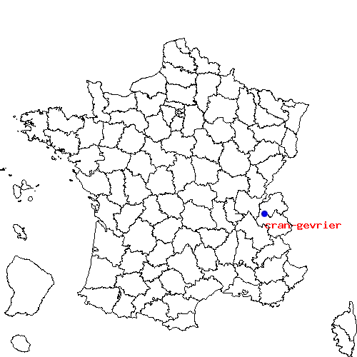 localisation sur le carte de cran-gevrier 