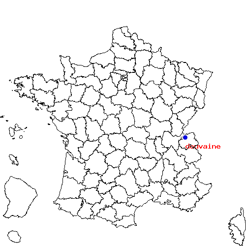 localisation sur le carte de douvaine 