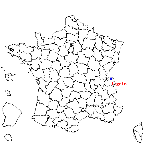 localisation sur le carte de lugrin 