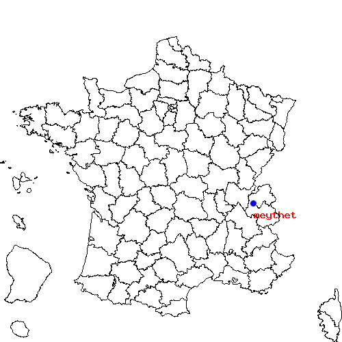 localisation sur le carte de meythet 