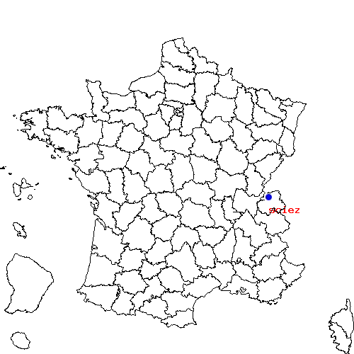 localisation sur le carte de sciez 