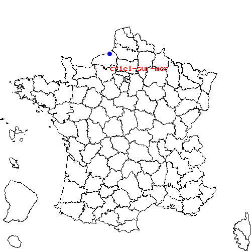 localisation sur le carte de criel-sur-mer 