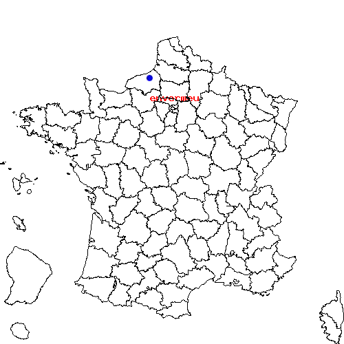 localisation sur le carte de envermeu 