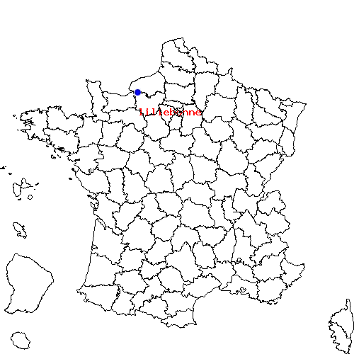 localisation sur le carte de lillebonne 