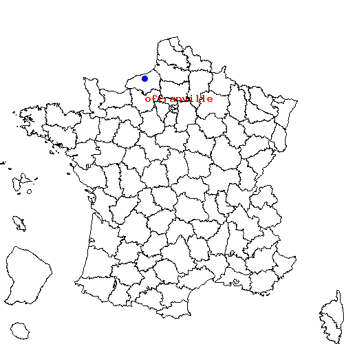 localisation sur le carte de offranville 