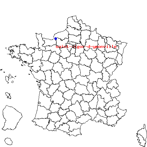 localisation sur le carte de saint-vigor-d-ymonville 