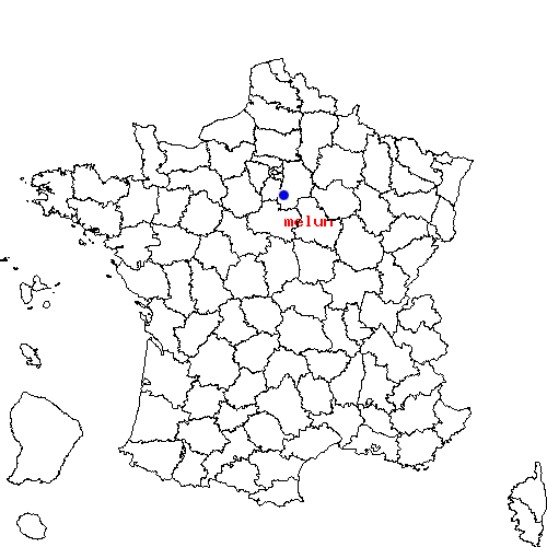 localisation sur le carte de melun 