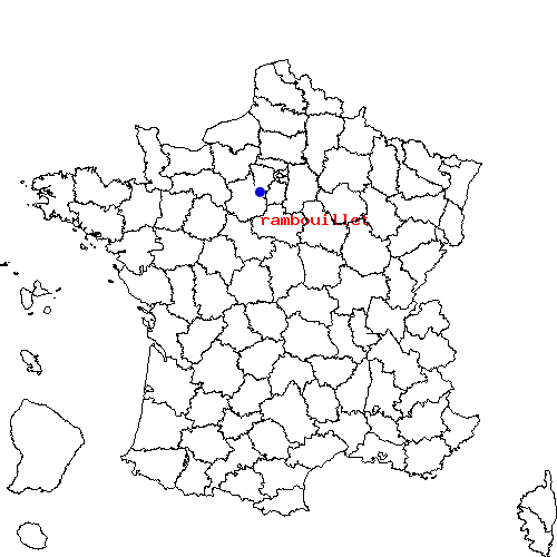 localisation sur le carte de rambouillet 