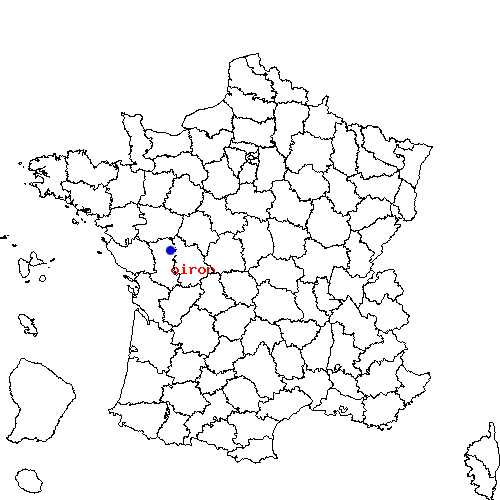 localisation sur le carte de oiron 