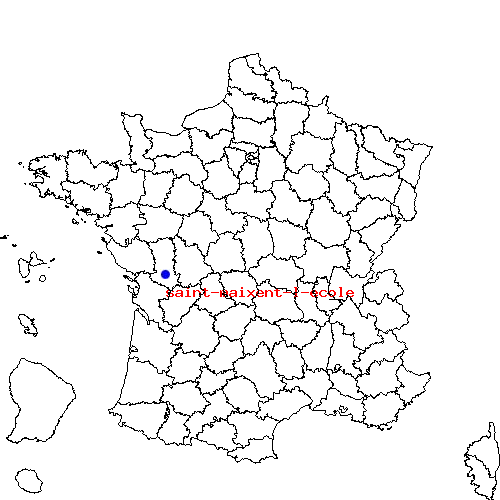 localisation sur le carte de saint-maixent-l-ecole 
