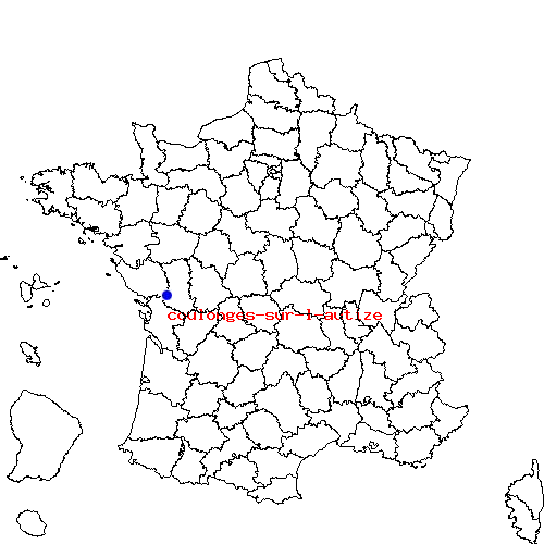 localisation sur le carte de coulonges-sur-l-autize 