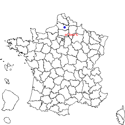 localisation sur le carte de albert 