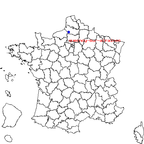 localisation sur le carte de quesnoy-sur-airaines 